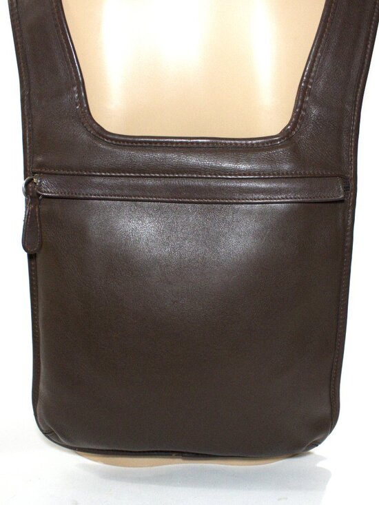 Coach Handbags - Coach, Vintage Hippie Flat Backpack in Chocolate Brown with Silver Hardware